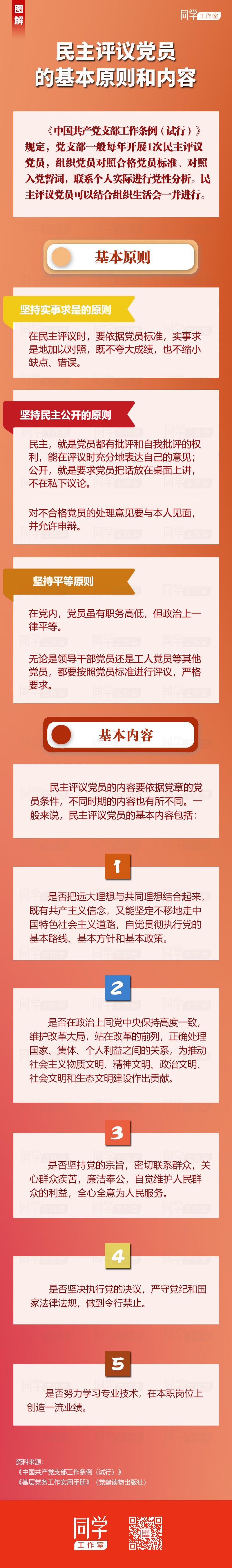 民主评议党员的基本原则和内容
